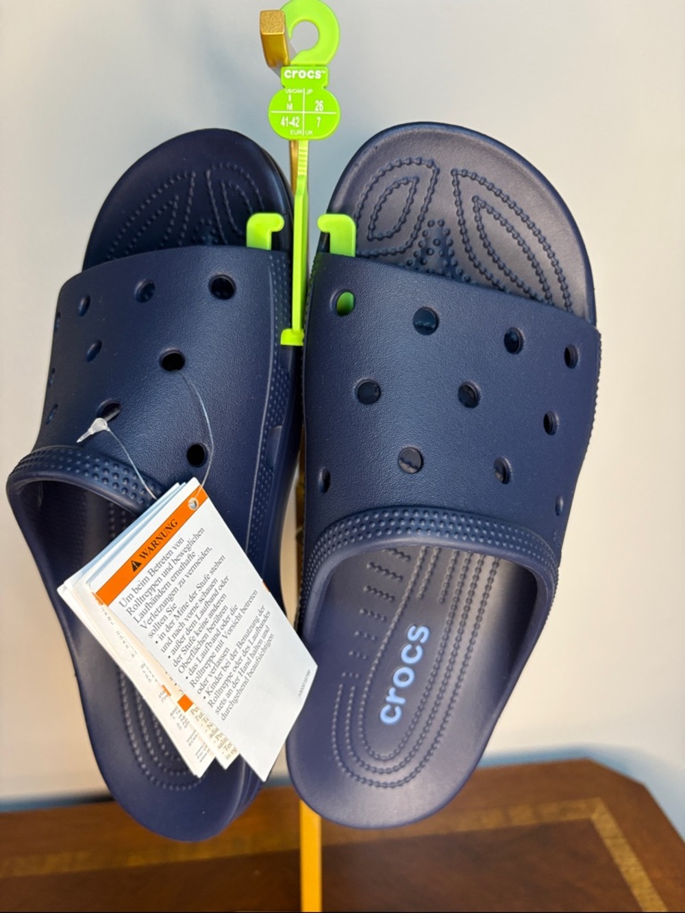 CROCS Navy Blue Slide Sandals